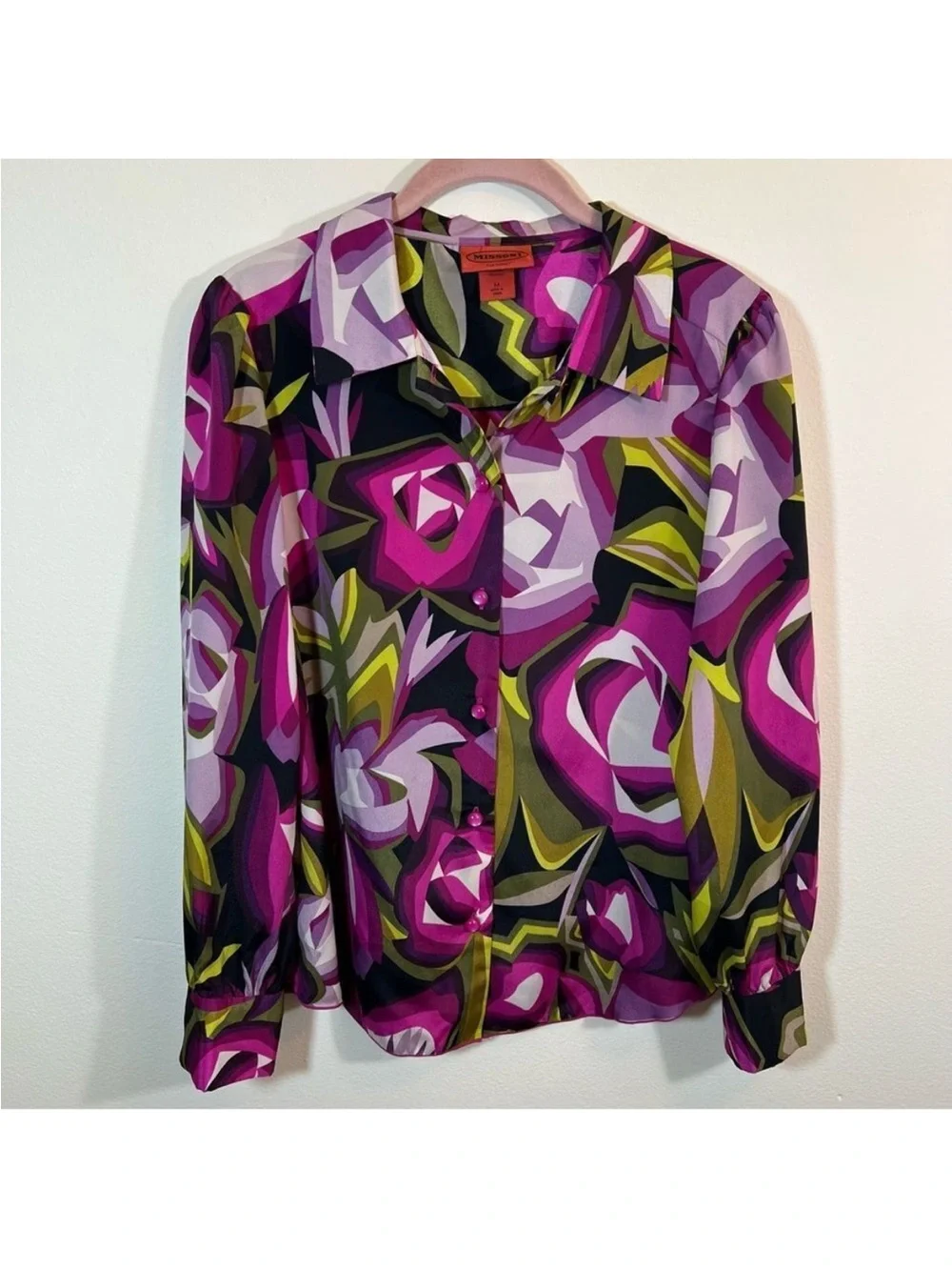 Missoni x Target Two Printed Blouses - Multicolor & Magenta Floral size medium - Picture 2 of 5